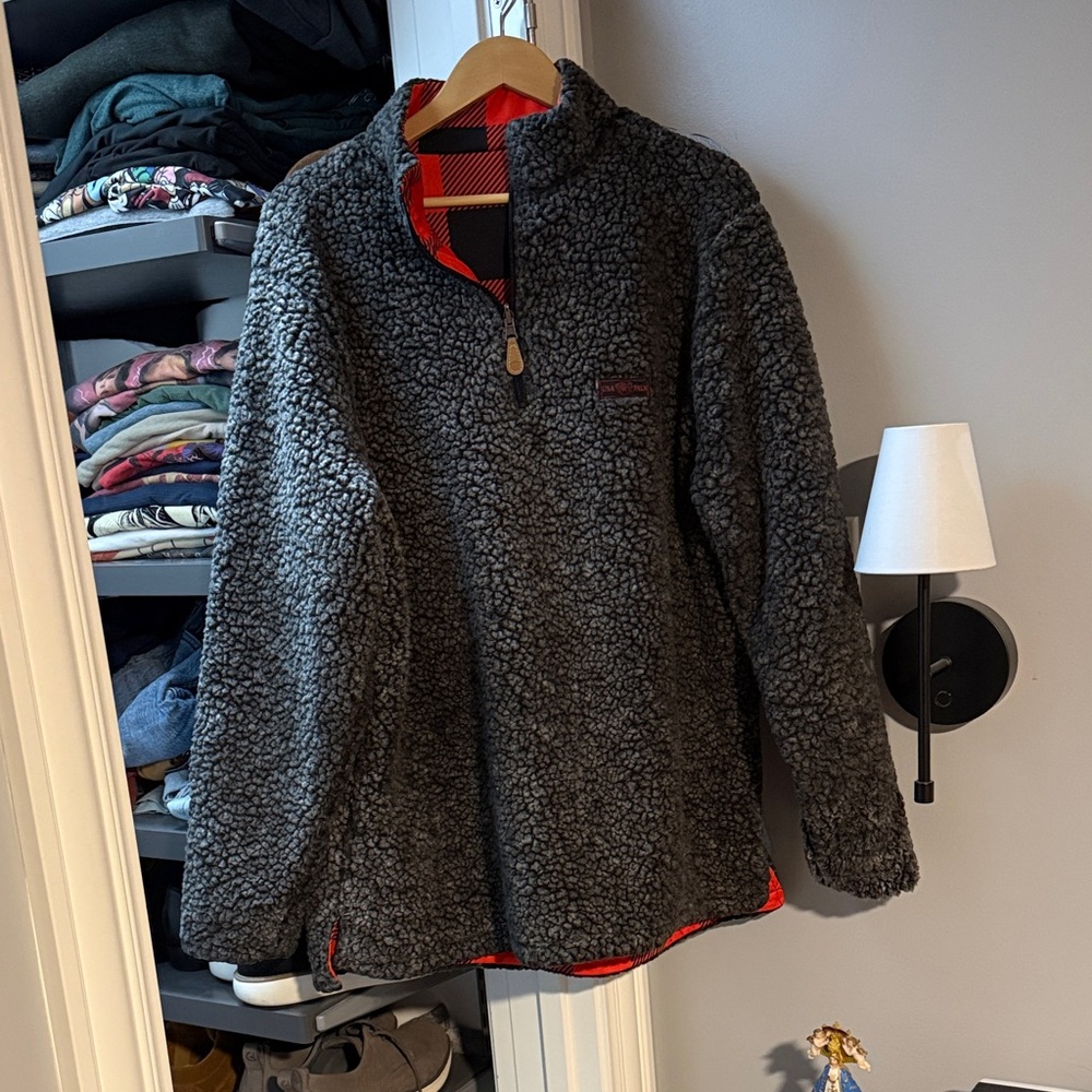 Gray Zip-Up Sweater